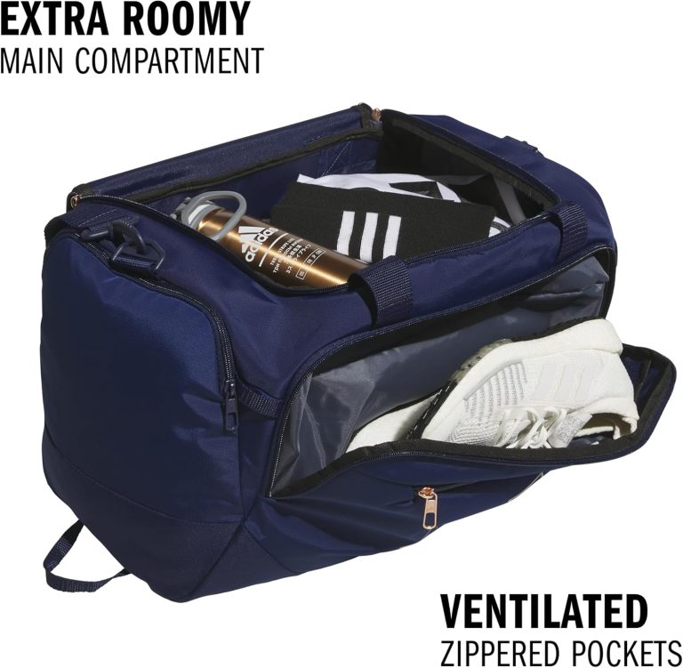 Defender 5 Duffel, Dark Blue/Rose Gold, Small (42L)