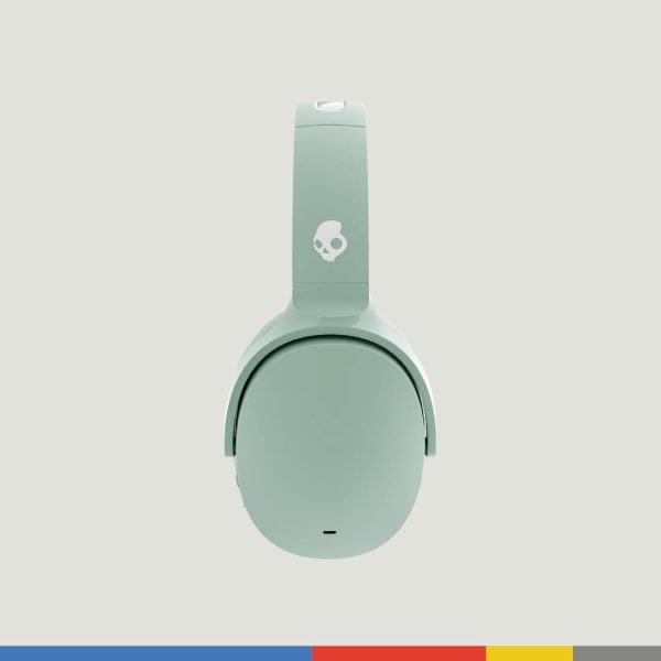 Skullcandy Hesh ANC Over-Ear Noise Cancelling Wireless Headphones with Charging Cable, 22 Hr Battery, Microphone, Works with iPhone Android and Bluetooth Devices - Preppy Sage - Image 2