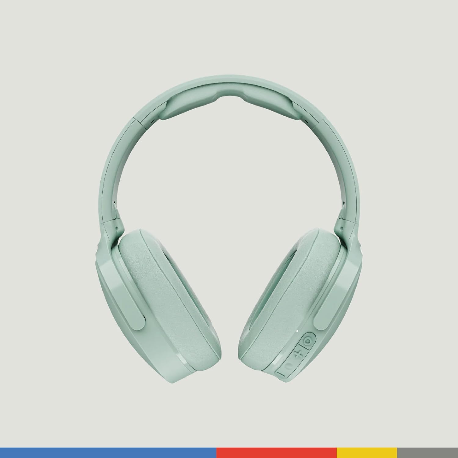 Skullcandy Hesh ANC Over-Ear Noise Cancelling Wireless Headphones with Charging Cable, 22 Hr Battery, Microphone, Works with iPhone Android and Bluetooth Devices - Preppy Sage - Image 3
